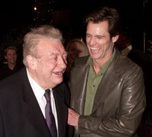 Rodney Dangerfield and Jim Carrey at the premiere of 'Dr. Seuss' How The Grinch Stole Christmas' at the Universal Amphitheatre in Los Angeles Ca. 11/8/00.Photo by Kevin Winter/ImageDirect