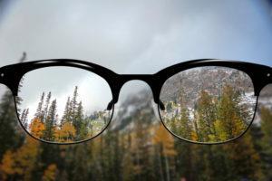 Clear Vision early fall in rocky mountains